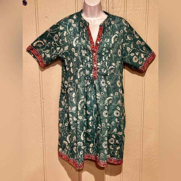Dolma Dresses & Skirts - Dolma Floral Teal Midi Dress
